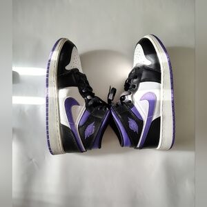 Jordan 1 Mid Dark Iris Size 6.5y